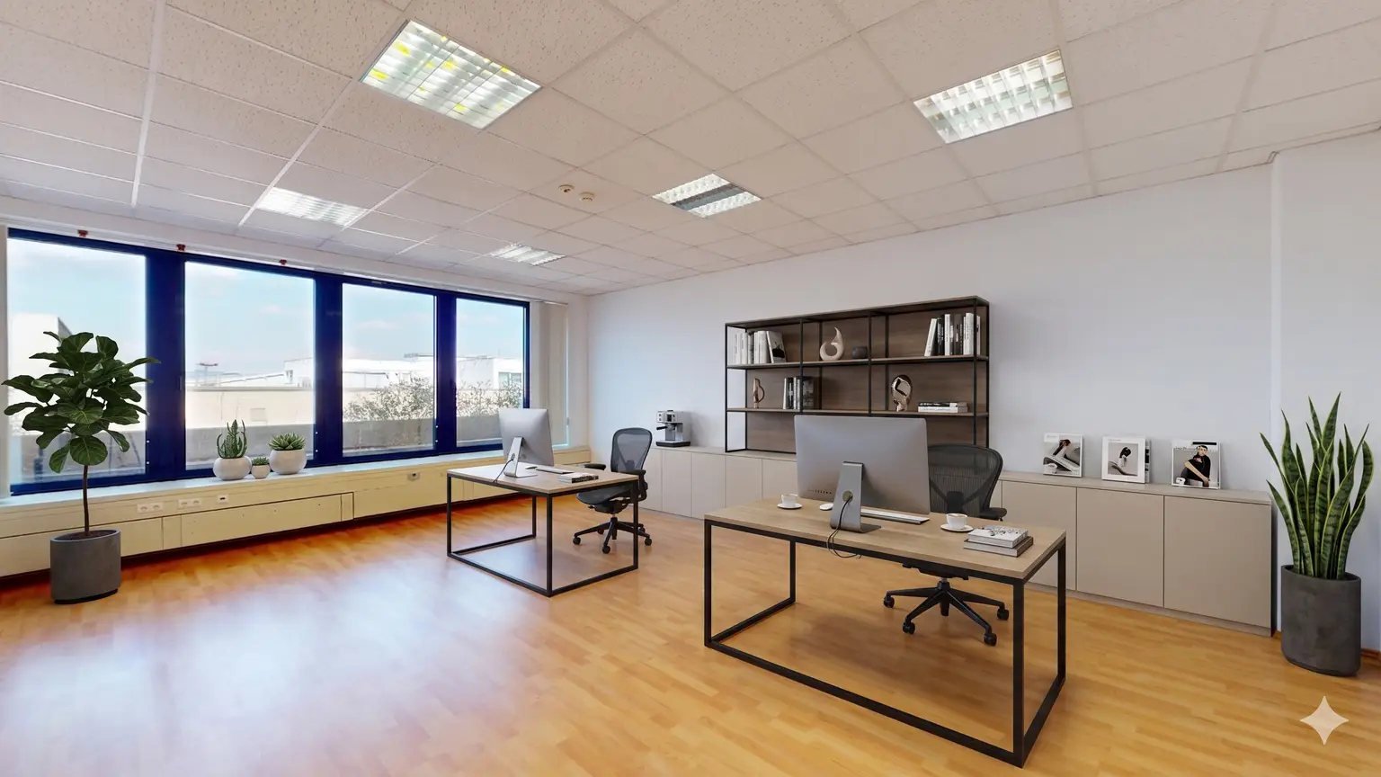 Helles Büro mit idealer Raumaufteilung