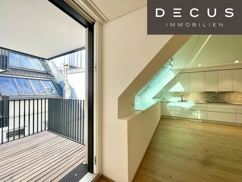 RESIDIEREN AM STADTPARK | ELEGANTE DACHGESCHOSSWOHNUNG | RUHIGE HOFSEITIGE 12 m2 TERRASSE | 4 ZIMMER | 2 BÄDER