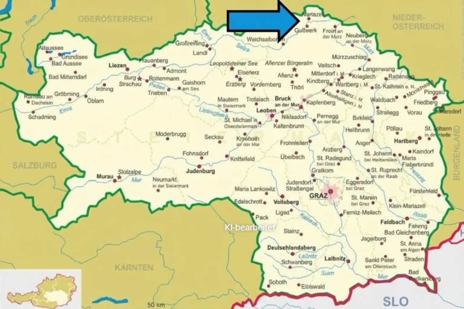 Lageplan Steiermark/Mariazell