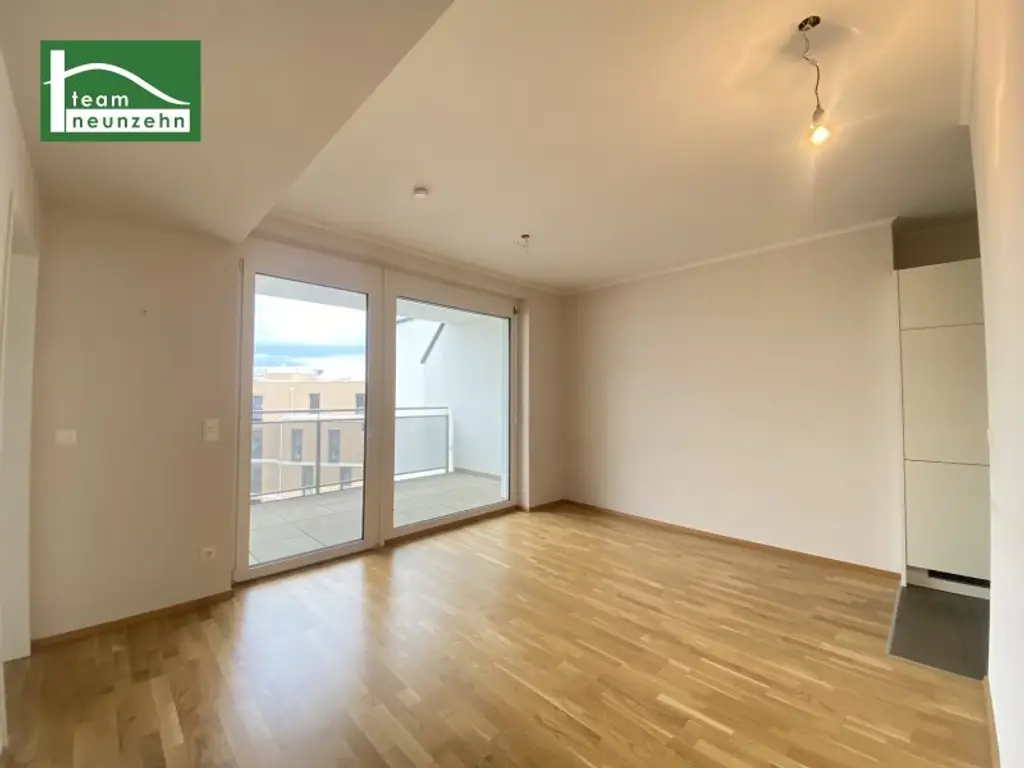 Wohnen im Markhof - Tolle Neubau-Wohnung mit großer Loggia nahe S-Bahn, Schwechat Zentrum und Schwechater Bad! Gemeinschaftliche Dachterrasse!