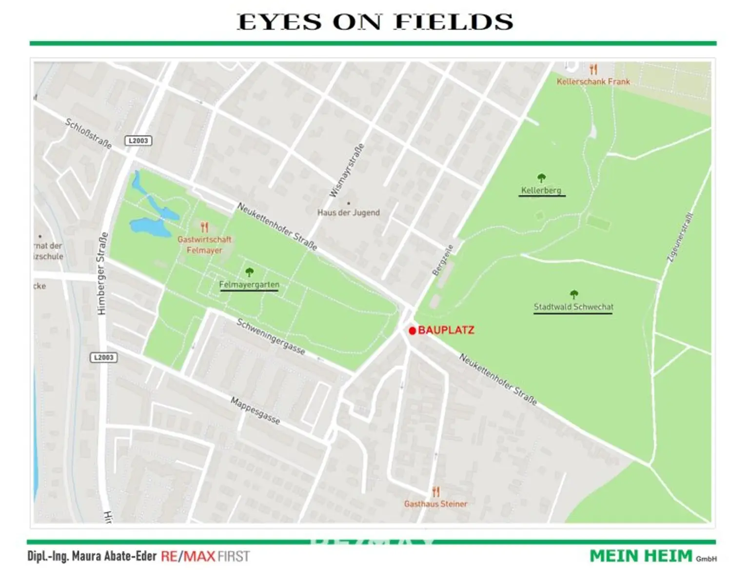 Erstbezug-Doppelhaushälften in Schwechat mit Luxus-Ausstattung und Panoramablick über den Felmeyergarten. Grünruhelage mit sehr guter Infrastruktur in Gehweite