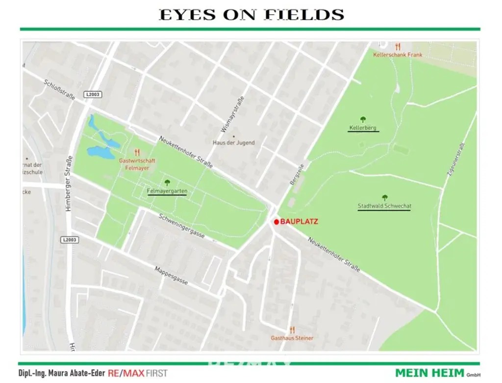 Erstbezug-Doppelhaushälften in Schwechat mit Luxus-Ausstattung und Panoramablick über den Felmeyergarten. Grünruhelage mit sehr guter Infrastruktur in Gehweite