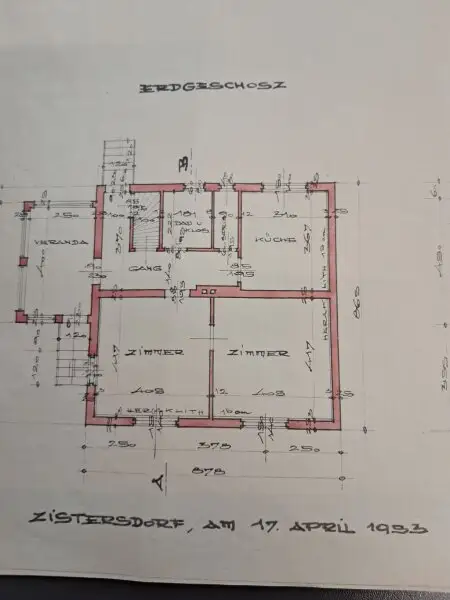 Zistersdorf/ A5 -Nähe: Wohnhaus mit Garten und Garage in absoluter Ruhelage