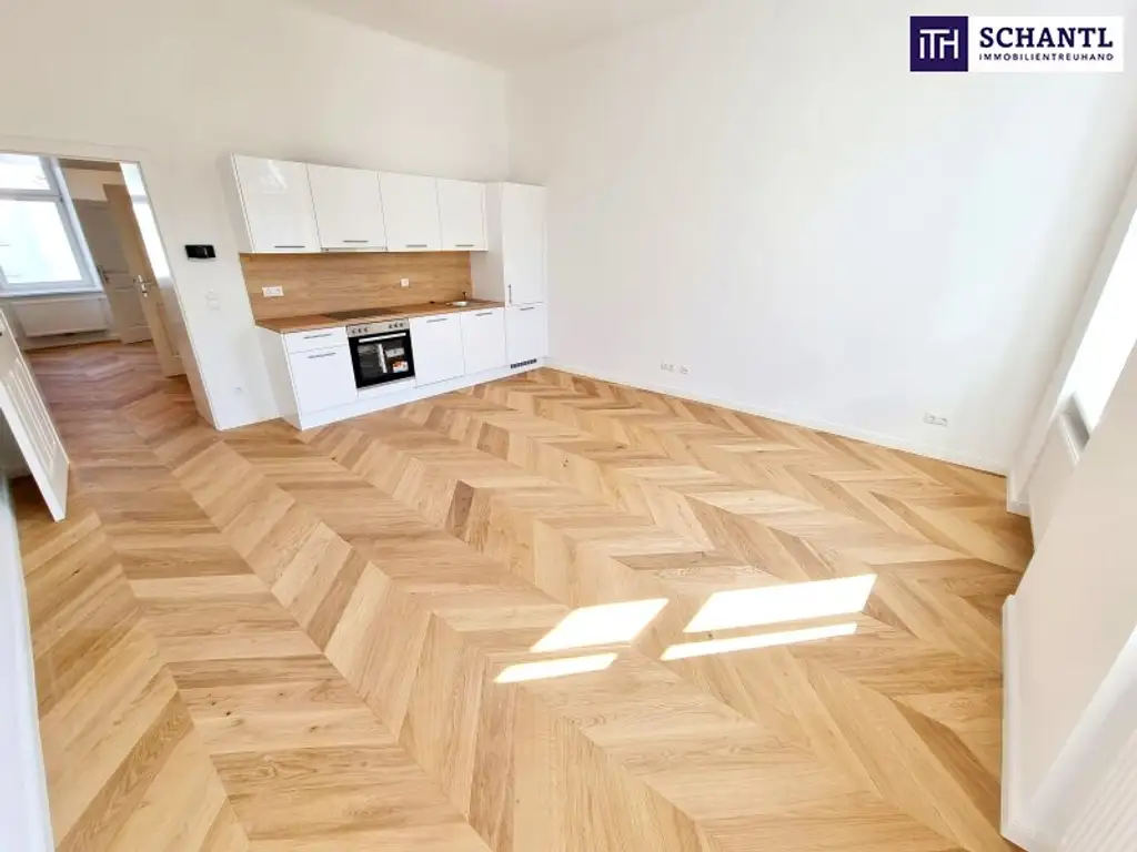 Viel Licht + Viel Raum + Viel Lebensfreude - Ihre Chance auf den sanierten Wohntraum! Frisch sanierte 2-Zimmer im Traumhaus in TOP Lage in 1150 Wien! Beste Infrastruktur und Anbindung!