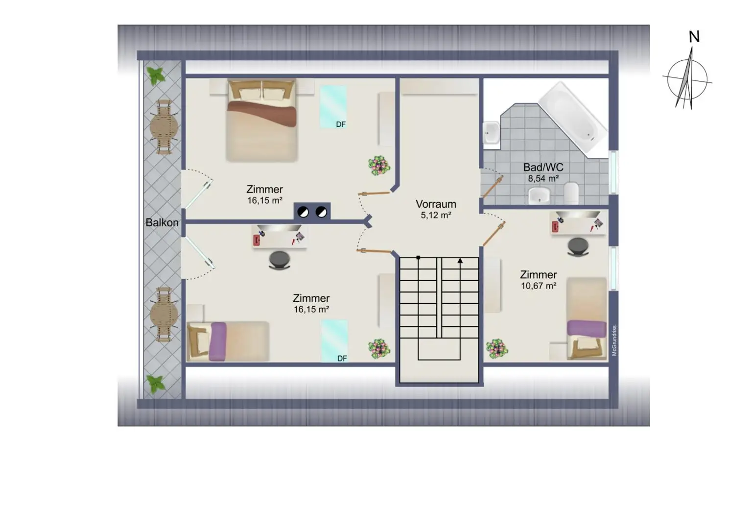Grundrissplan DG