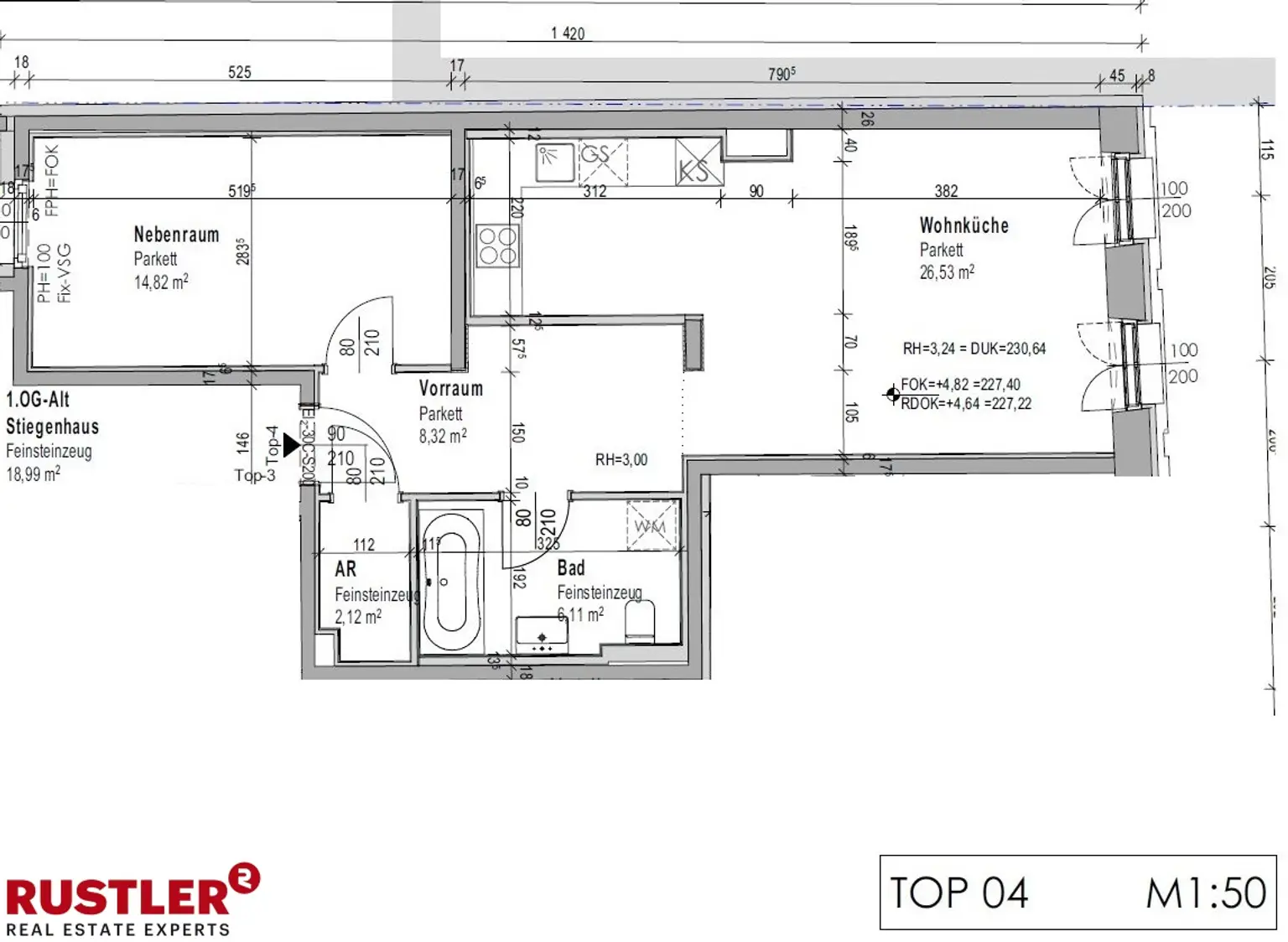 Neubau-Mietwohnung Erstbezug im Stadtkern