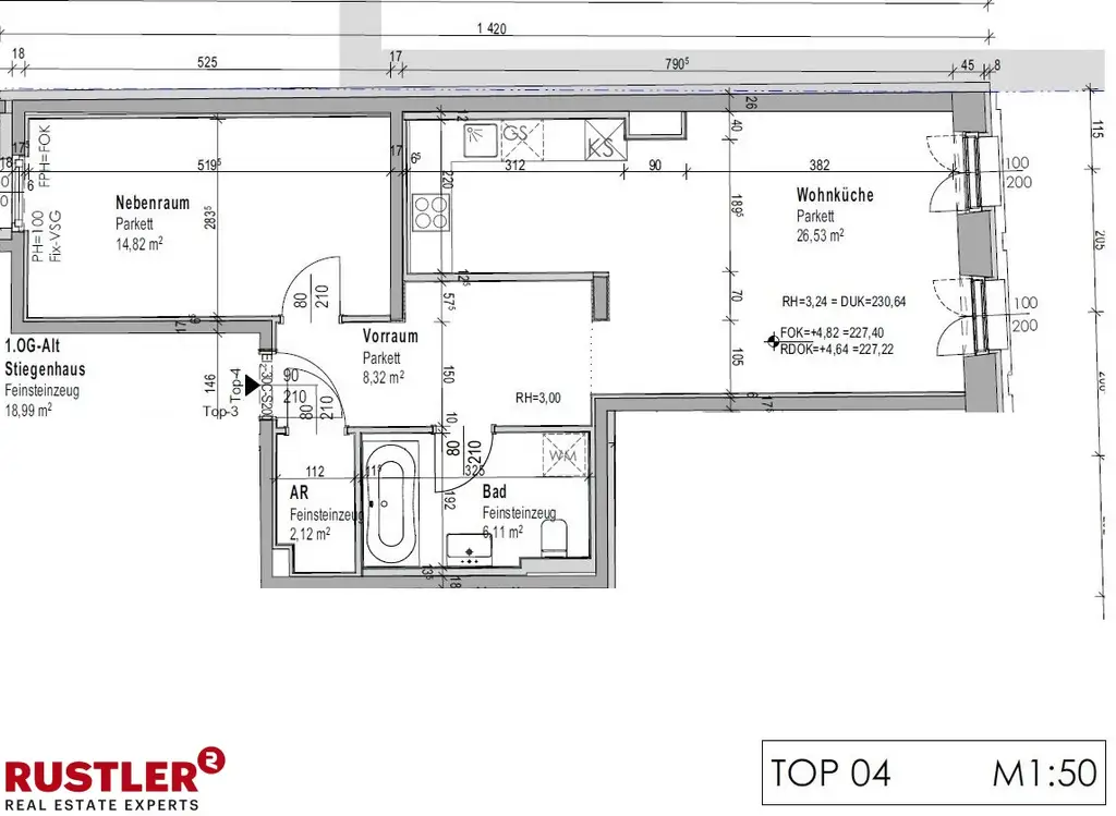 Neubau-Mietwohnung Erstbezug im Stadtkern
