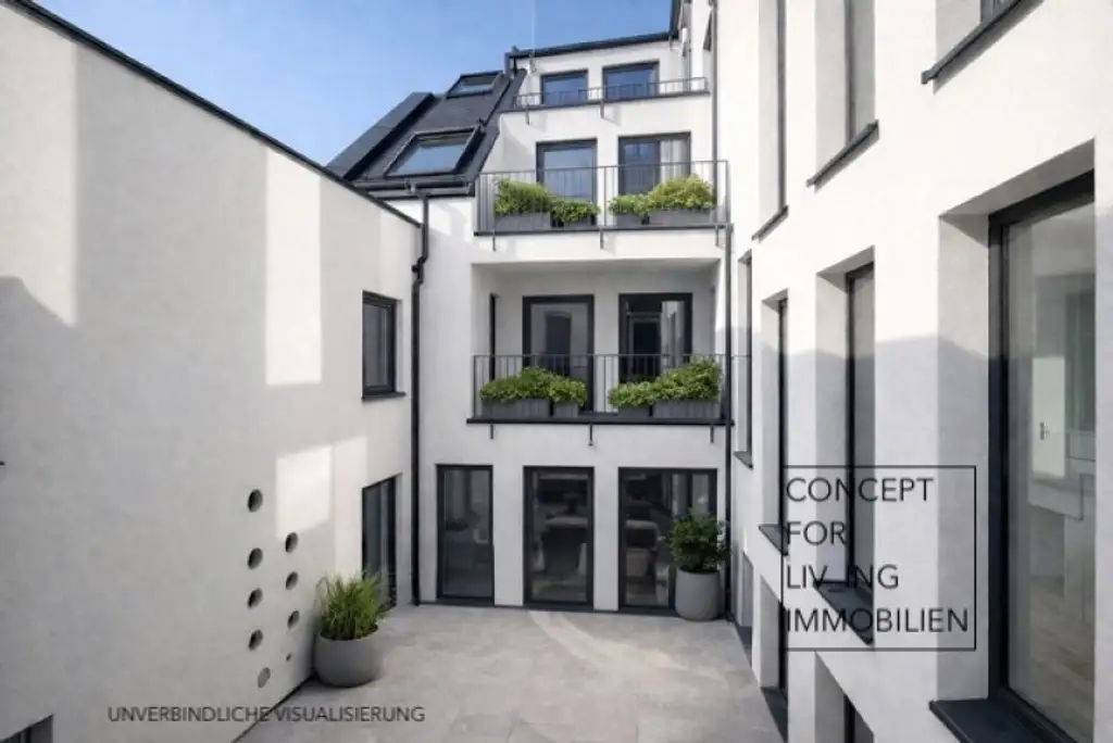 Exklusiv. Trendy. Coole Architektur. 63m2 Dach-Terrassen-Maisonette. Garage. Beziehbar: ab FJ/SO 2026. Erstbezug. Ideale Anlegerwohnung