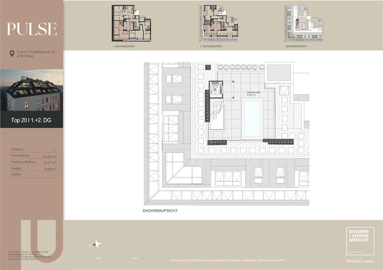 Grundriss Dachterrasse