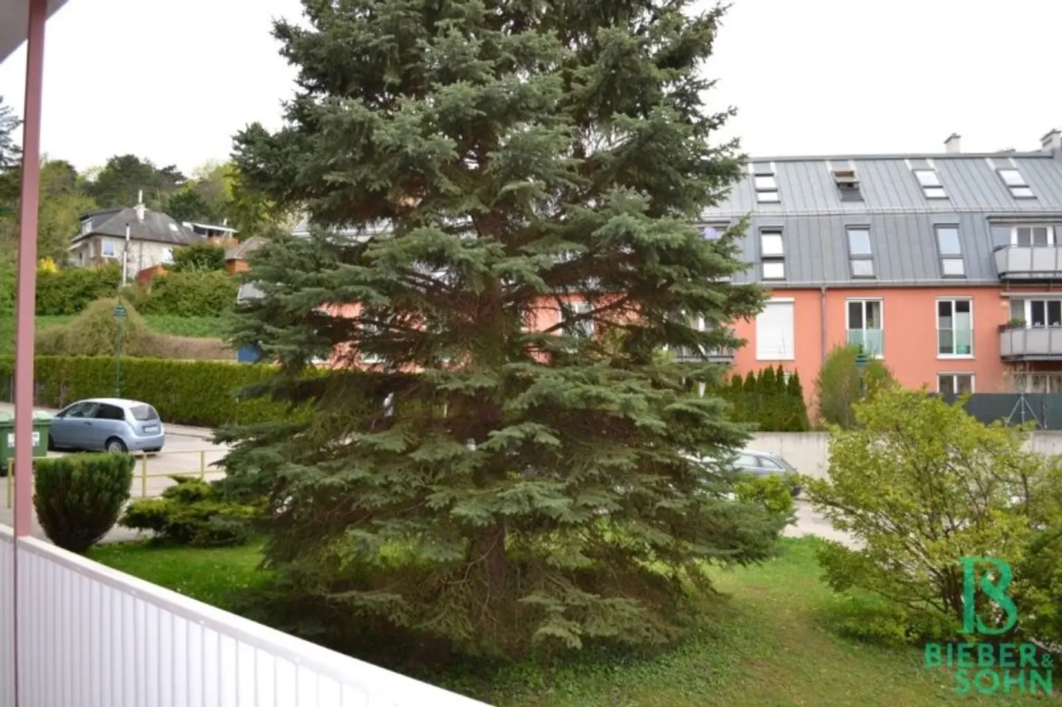 Blick vom Laubengang