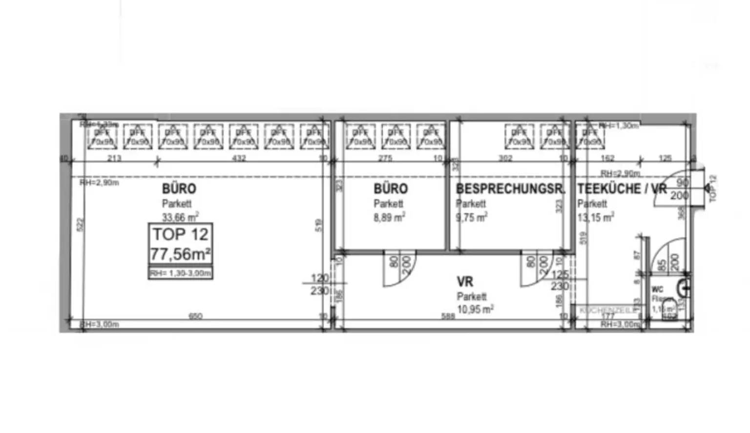 Moderne Büro-/Praxisfläche in 1040 Wien
