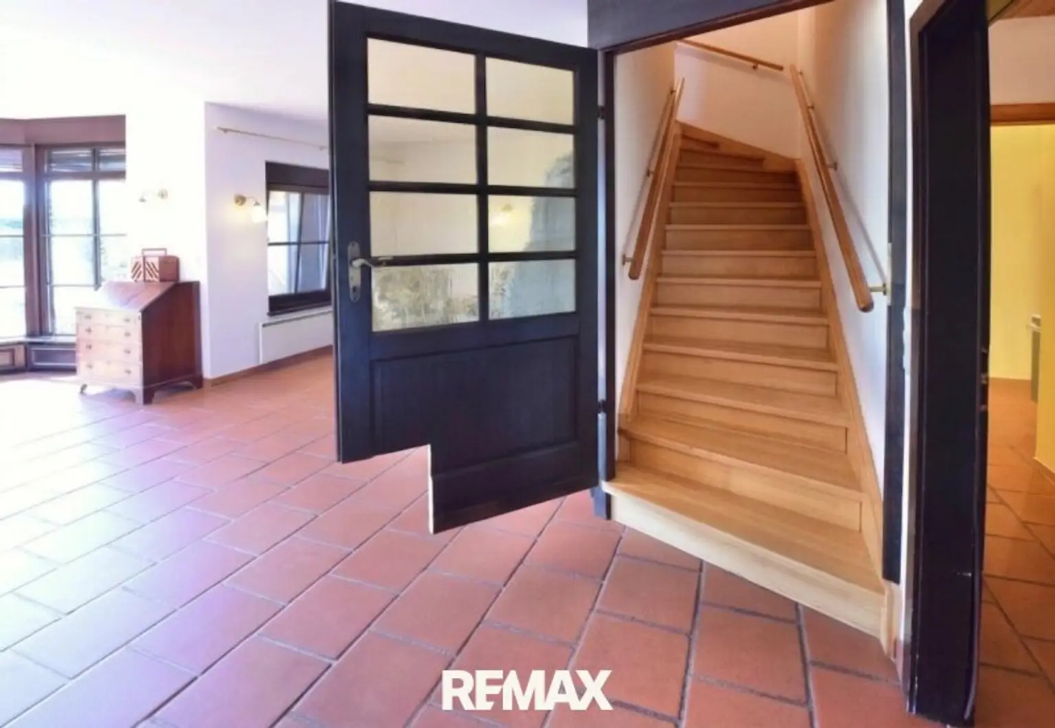 Treppe hinauf