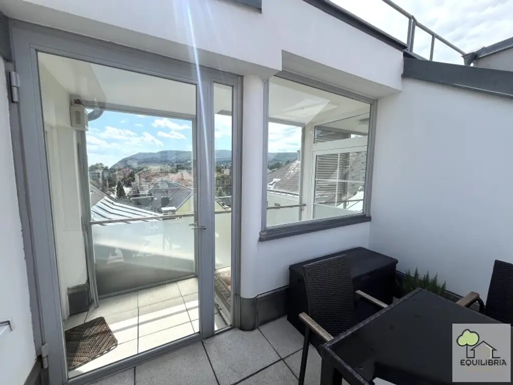 Traumhafte DG-Wohnung im Zentrum von Klosterneuburg -  57m2 große  Dachterrasse - Gekühlt  - Garage - Gartennutzung!