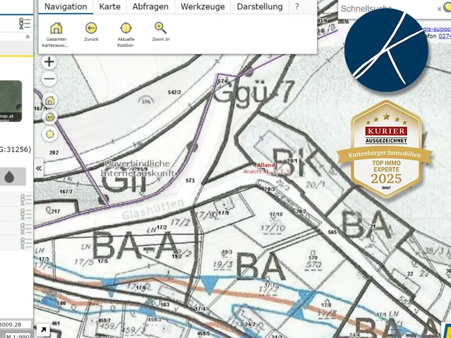Traumhaftes Baugrundstück (Aufschlusskosten ca 20.000€ und Teilungskosten ca. 9000 € trägt der Verkäufer!)  in Groisbach in idyllischer Lage: Alland, Niederösterreich - nur 120.000€   (80.000 Anzahlung & 40.000 in monat…
