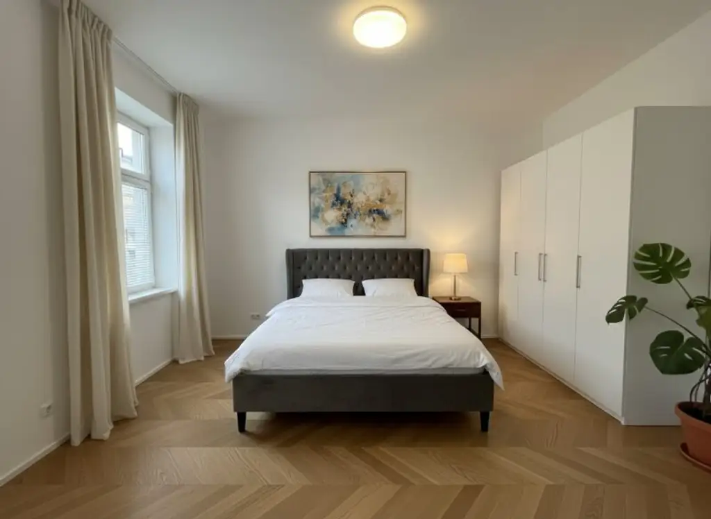 ERSTBEZUG NACH SANIERUNG: Ansprechende 6-Zimmer-Altbauwohnung mit Balkon, unweit von Kutschermarkt