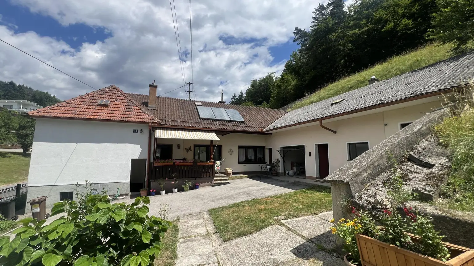 Blick zum Haus