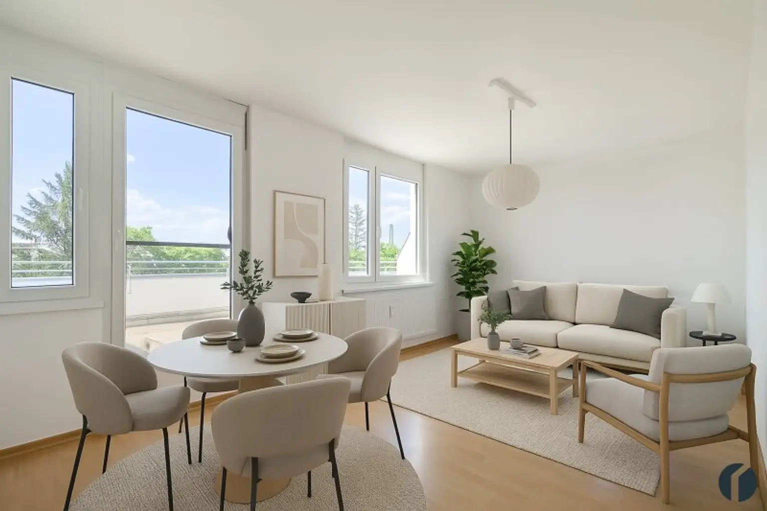 Ganz oben. Ganz privat. 2 Terrassen für jeden Sonnenmoment. 2-Zimmer-Wohnung in zentraler Lage.