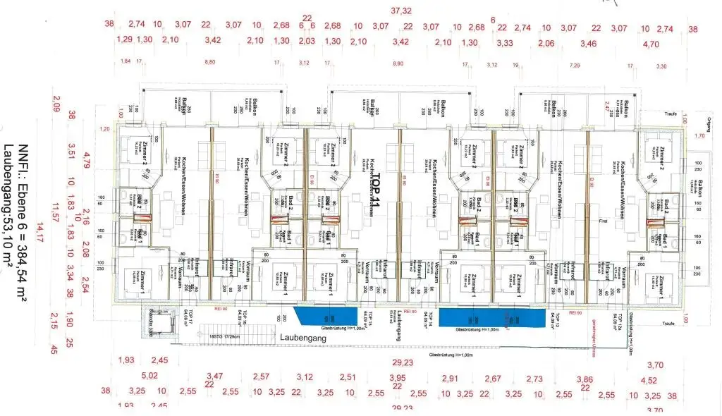 Perfekt aufgeteile kleine Penthouse Wohnung