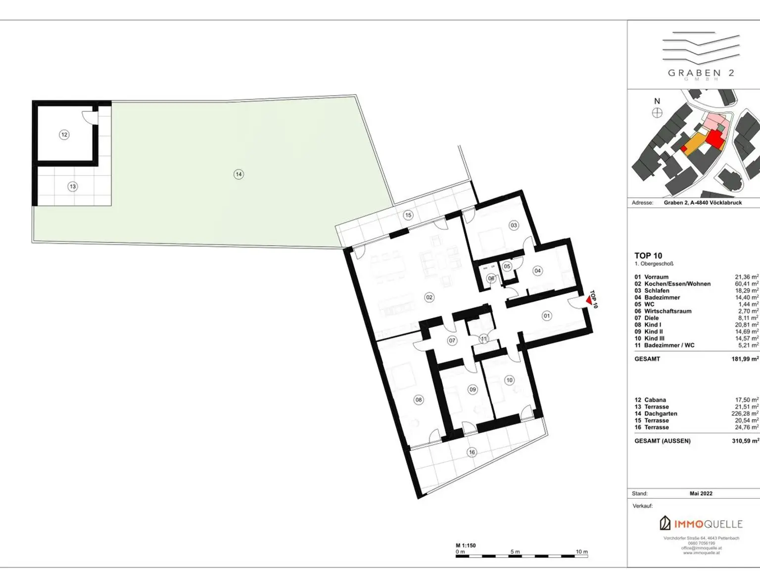 Top 10: Stadtleben neu definiert - Exklusiver Luxus, einem privatem Dachgarten und hochmoderne Annehmlichkeiten