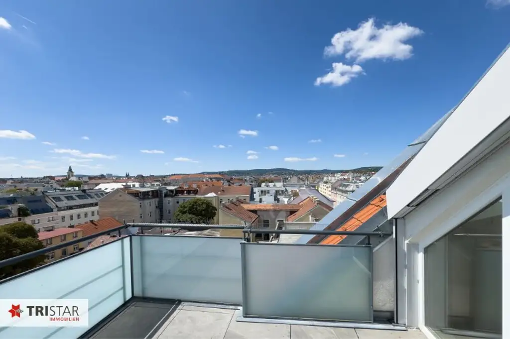 Nähe AKH · Dachgeschosswohnung · zwei Etagen · drei Außenflächen · Küchenanschlüsse auf beiden Ebenen · verführerischer Preis!!
