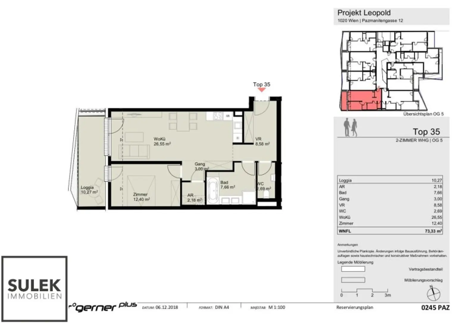 Moderne 2-Zimmer Wohnung mit luxuriöser Ausstattung & großer Loggia ~ ab Dezember beziehbar ~ Projekt Leopold!