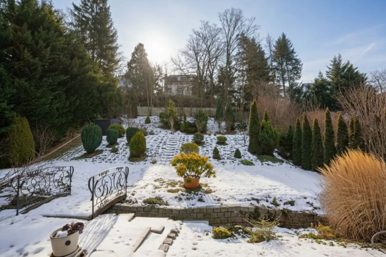Gartenblick Richtung Südosten