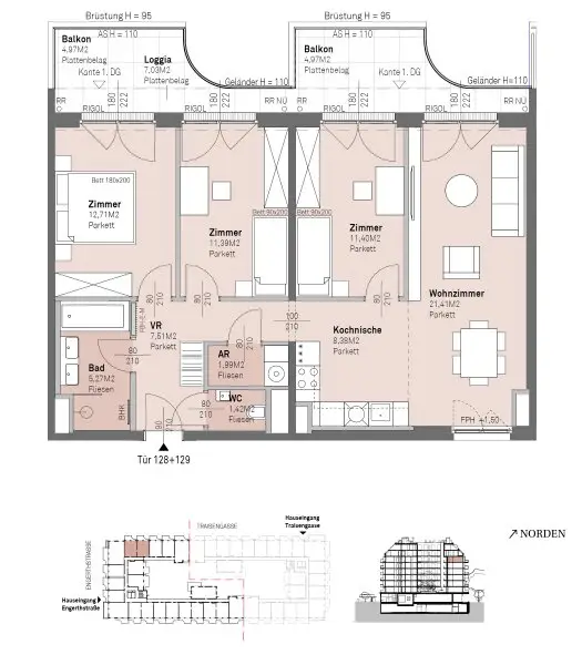 PROVISIONSFREI - Modernes wohnen am Donauufer mit Donaublick!