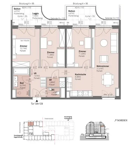PROVISIONSFREI - Modernes wohnen am Donauufer mit Donaublick!