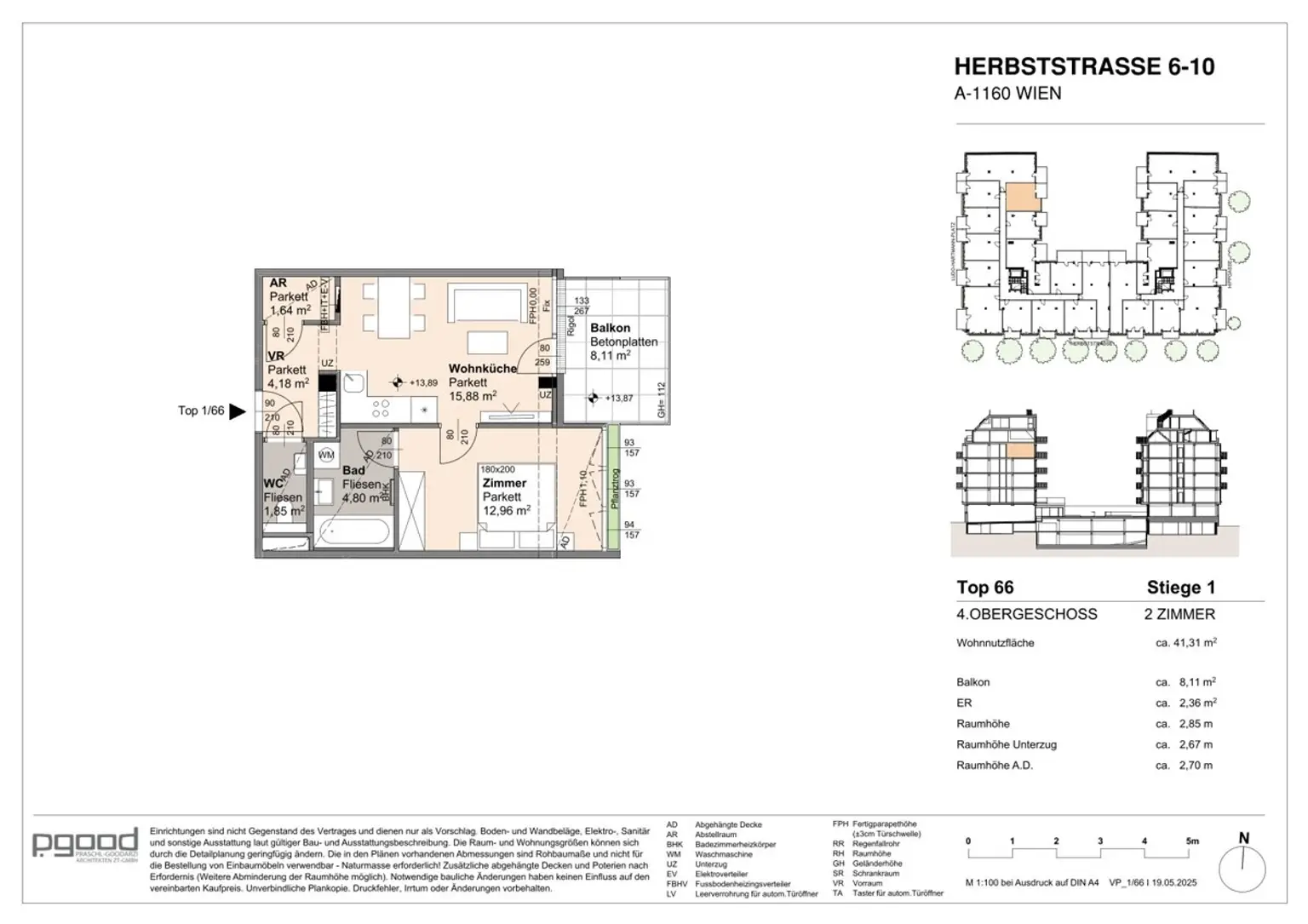 WOHNEN AM PARK - Urban & Grün- 2 Zimmer Wohnung mit Blick in den ruhigen Innenhof und Freifläche!