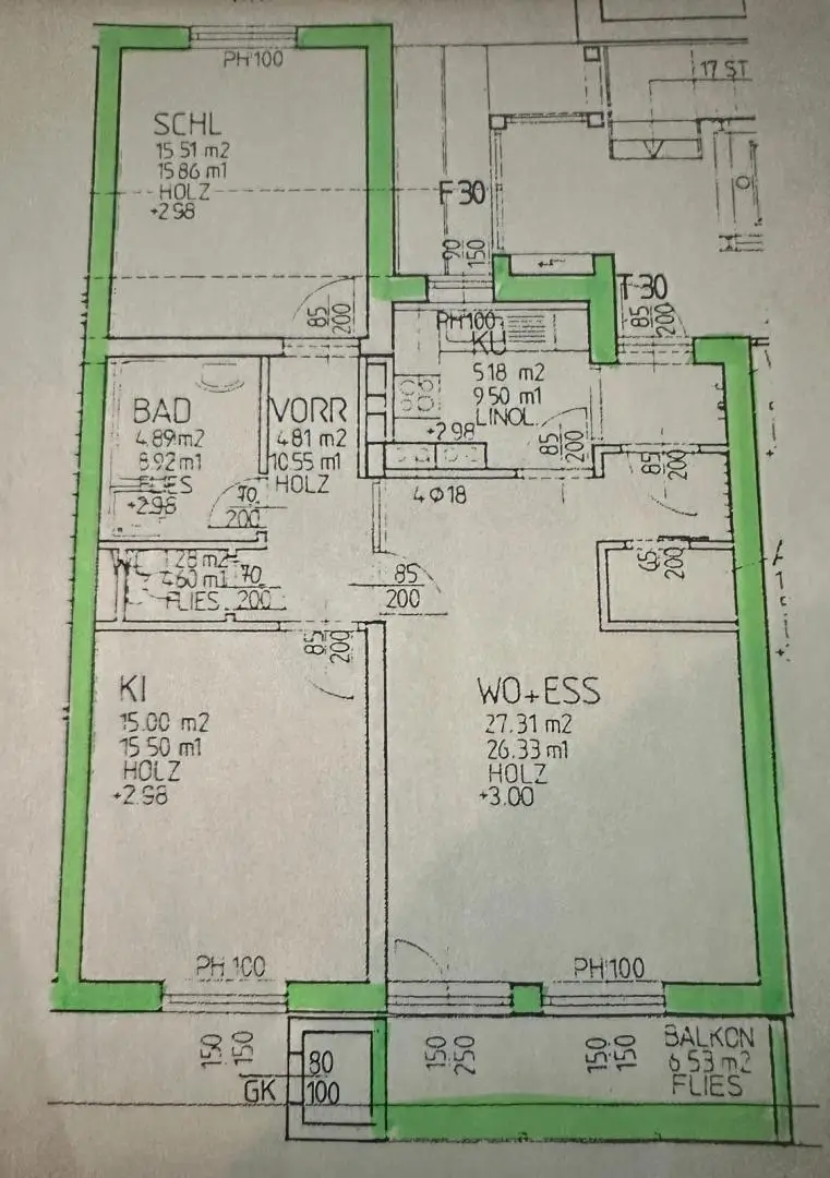 Grundriss Wohnung Graz Lend