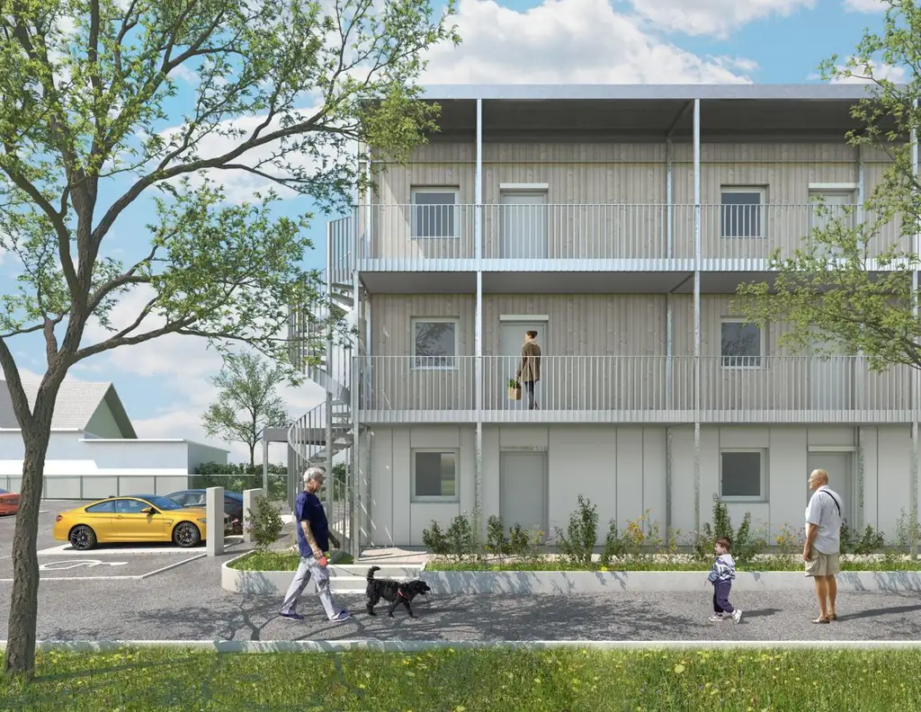 Neubauprojekt Holzblock in der Völkermarkterstraße in Klagenfurt - PROVISIONSFREI