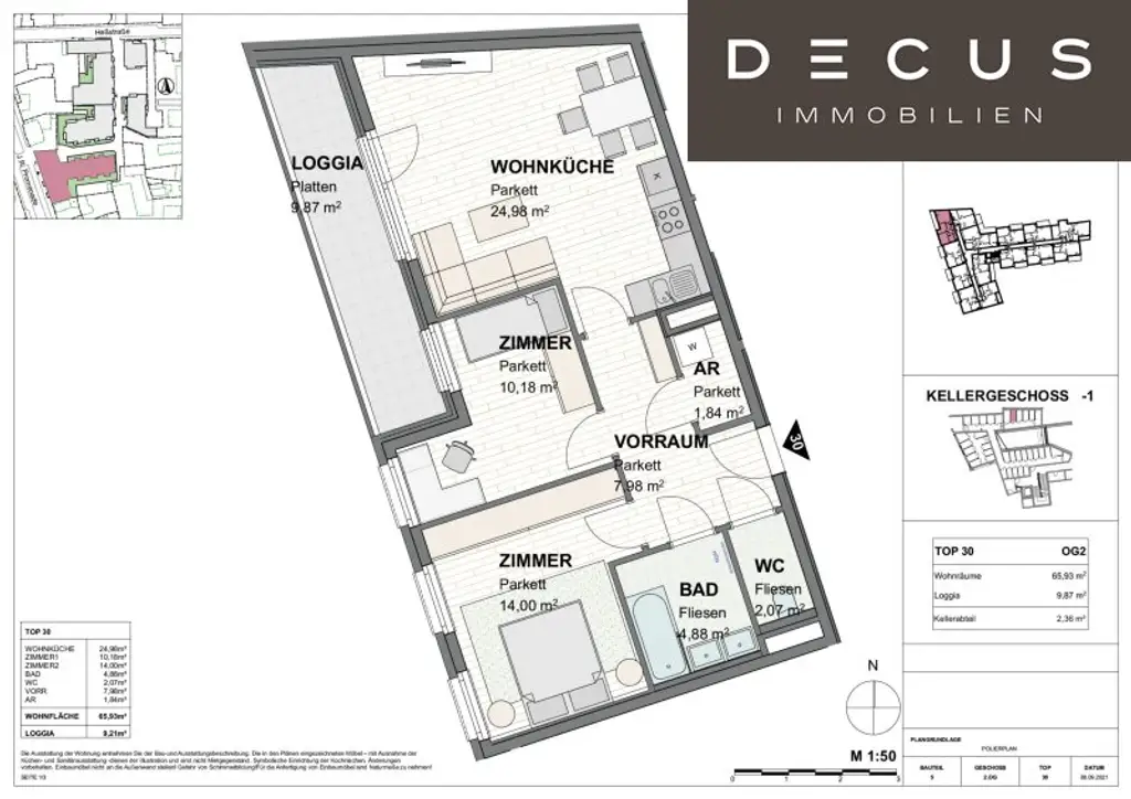 3 ZIMMER | BELIEBTE WOHNGEGEND | KARMELITERHOF | MIT FREIFLÄCHE | AB OKTOBER VERFÜGBAR