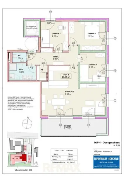 Wohnungsplan TOP 4