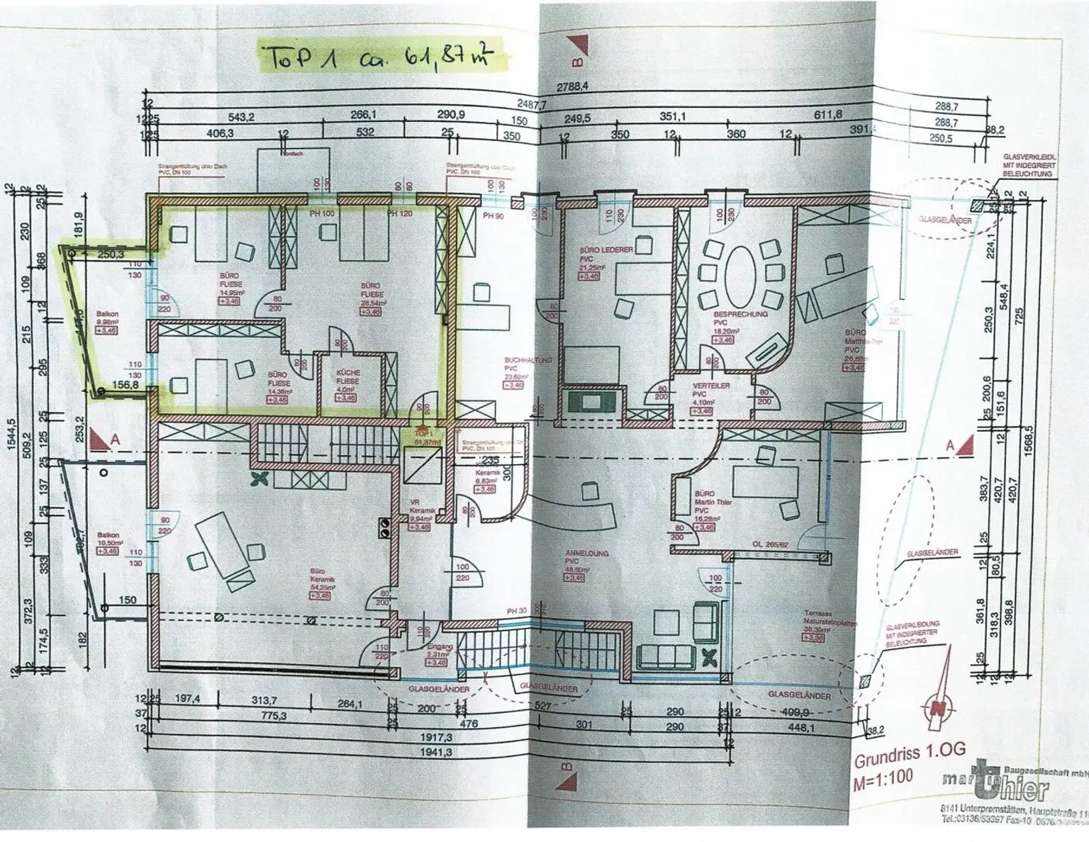 Moderne Bürofläche mit Balkon und Stellplatz in Oberpremstätten - perfekt für Ihr Business! Miete: 1.163,88 € inkl. Ust. + BK