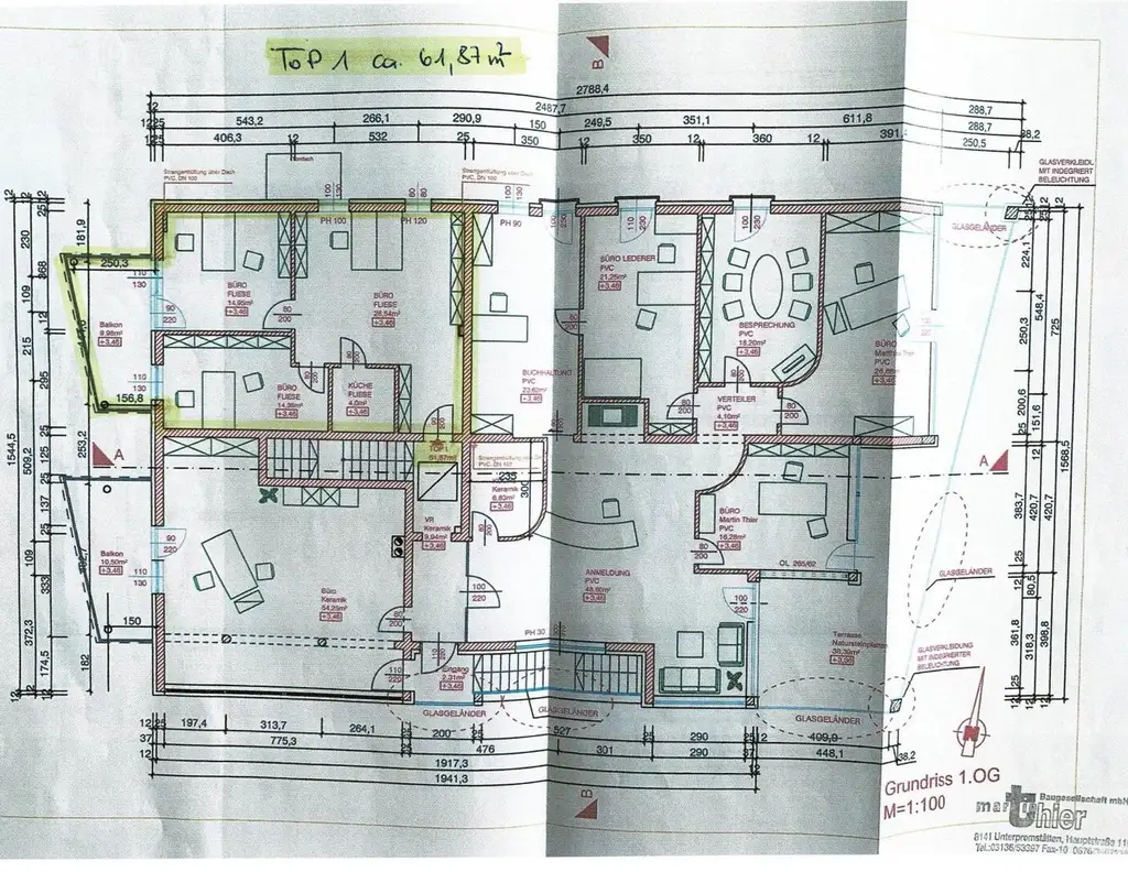 Moderne Bürofläche mit Balkon und Stellplatz in Oberpremstätten - perfekt für Ihr Business! Miete: 1.163,88 € inkl. Ust. + BK