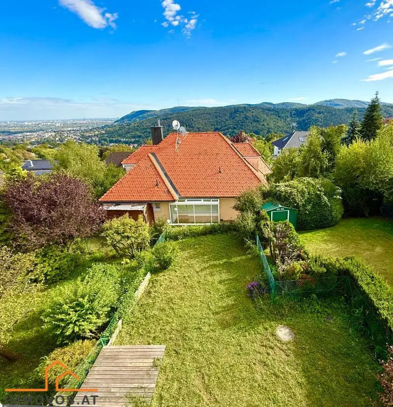 KLOSTERNEUBURG-ÖLBERG: DOPPELHAUSHÄLFTE MIT 6 ZIMMERN,GARTEN UND HERRLICHER AUSSICHT