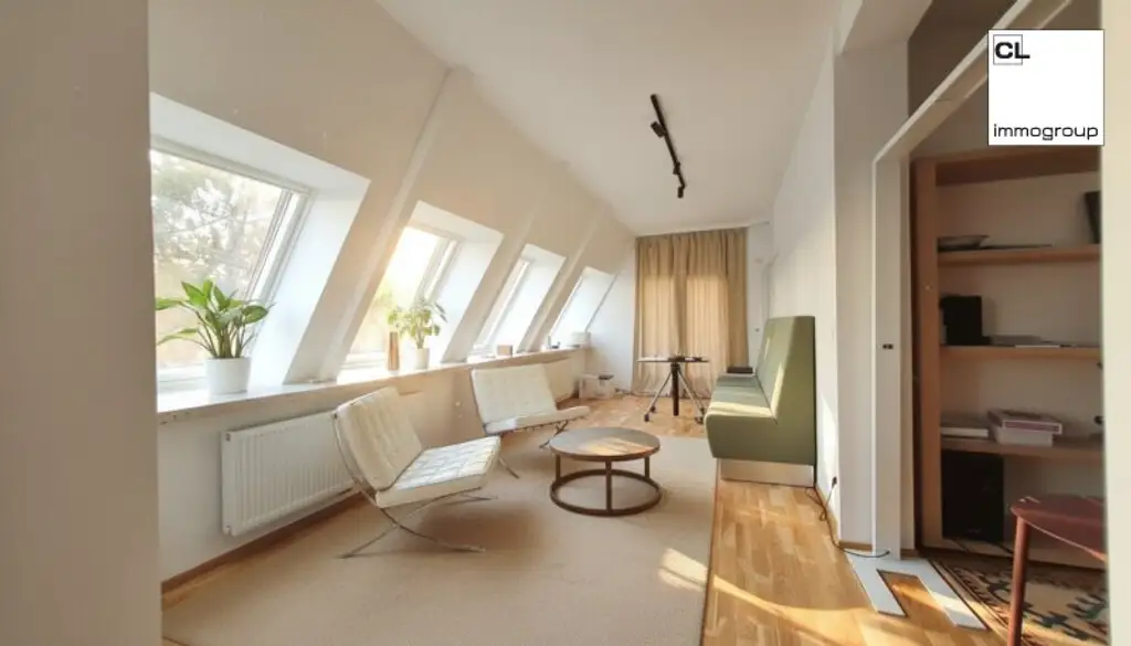 Traumlage Wien: Exklusive Dachgeschosswohnung mit Lift direkt in die Wohnung – Nähe Türkenschanzpark