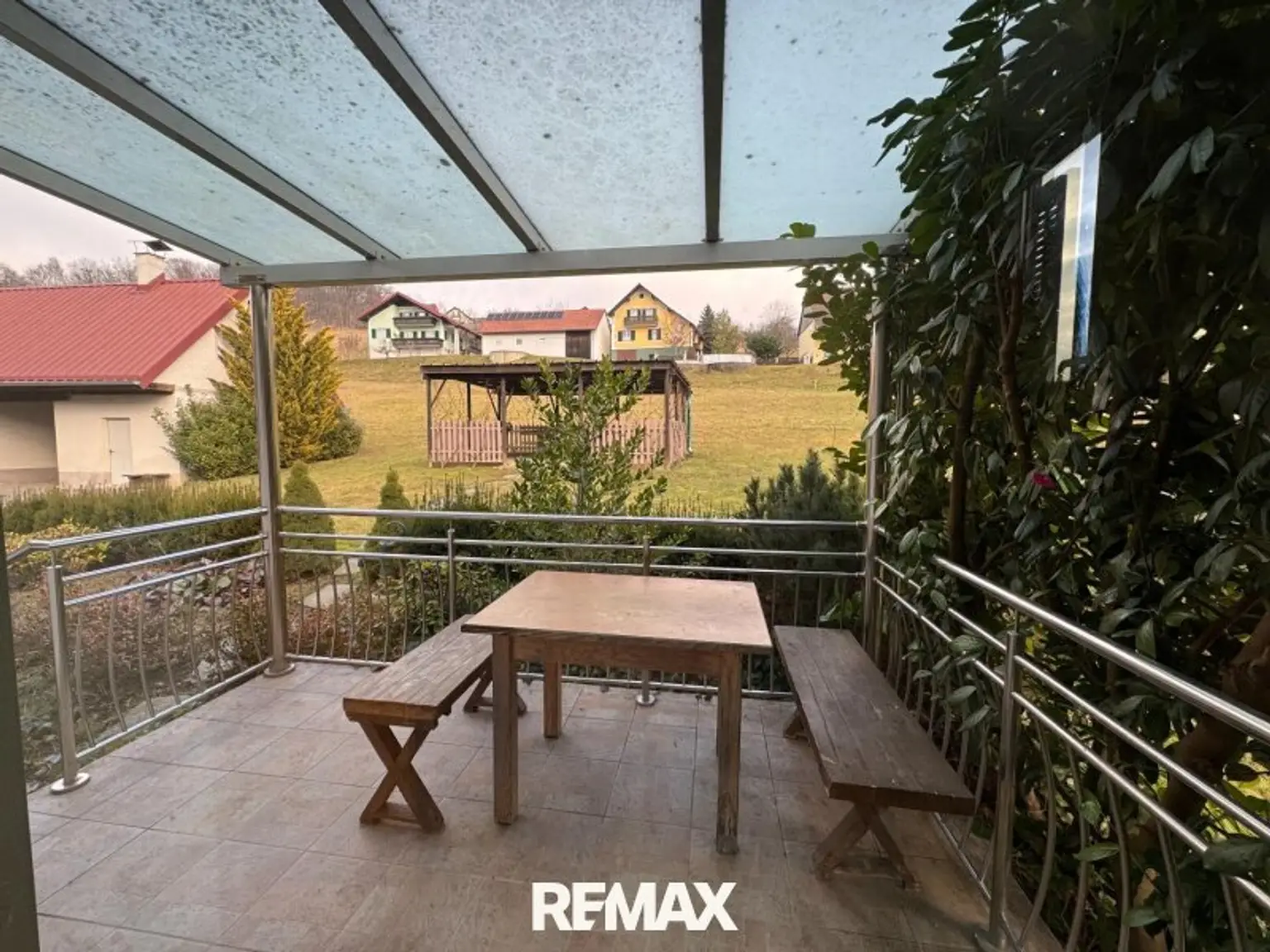 Blick auf die Terrasse