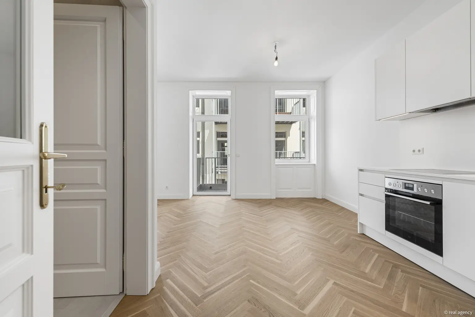 Moderne 2-Zimmer-Wohnung mit offener Wohnküche und Balkon
