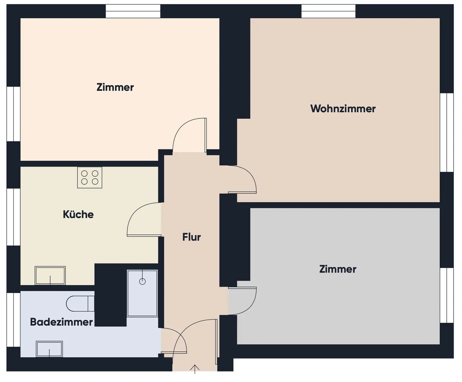Grundrissplan ohne Maßstab