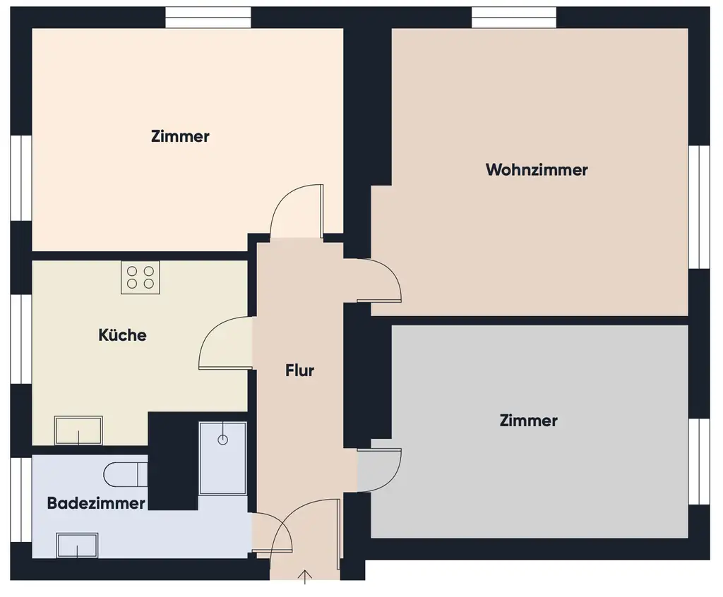 Grundrissplan ohne Maßstab