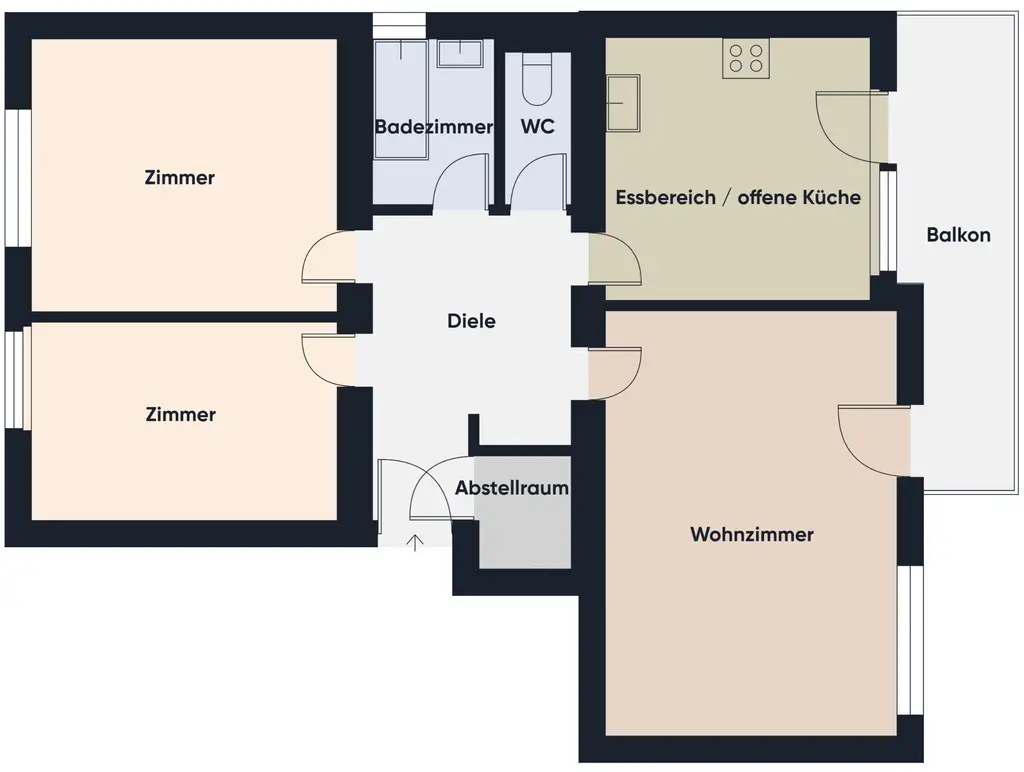 Grundrissplan ohne Maßstab
