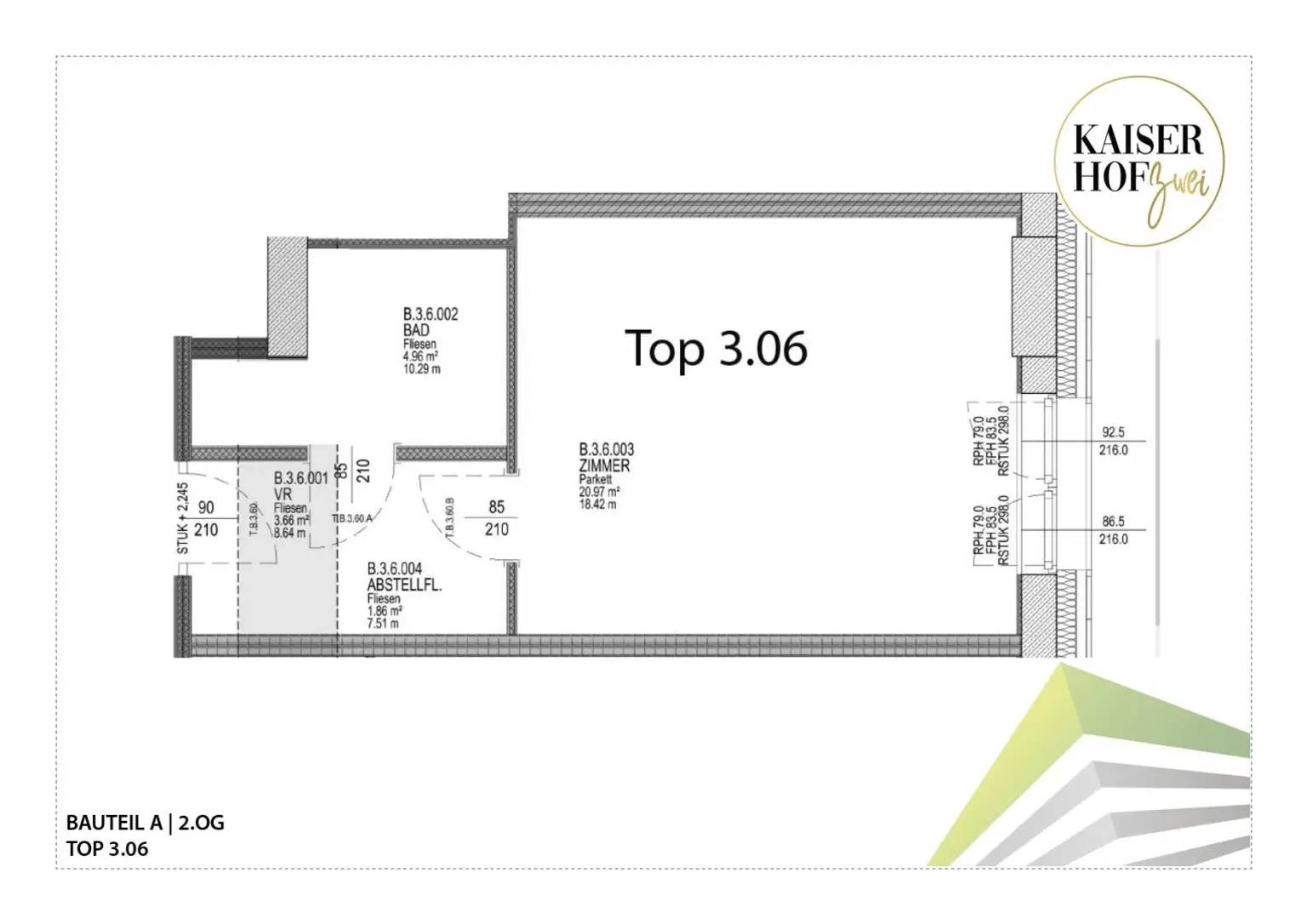 KAISERHOF 2 | Exklusive 1 Zimmer-City-Wohnung mit Küche in Bestlage