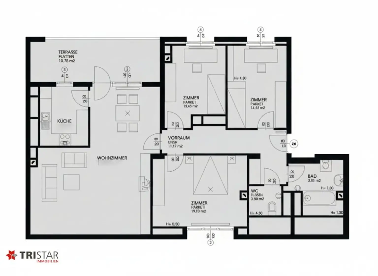 4-Zimmer-Dachtraum mit Südwest-Terrasse & Weitblick & Garage