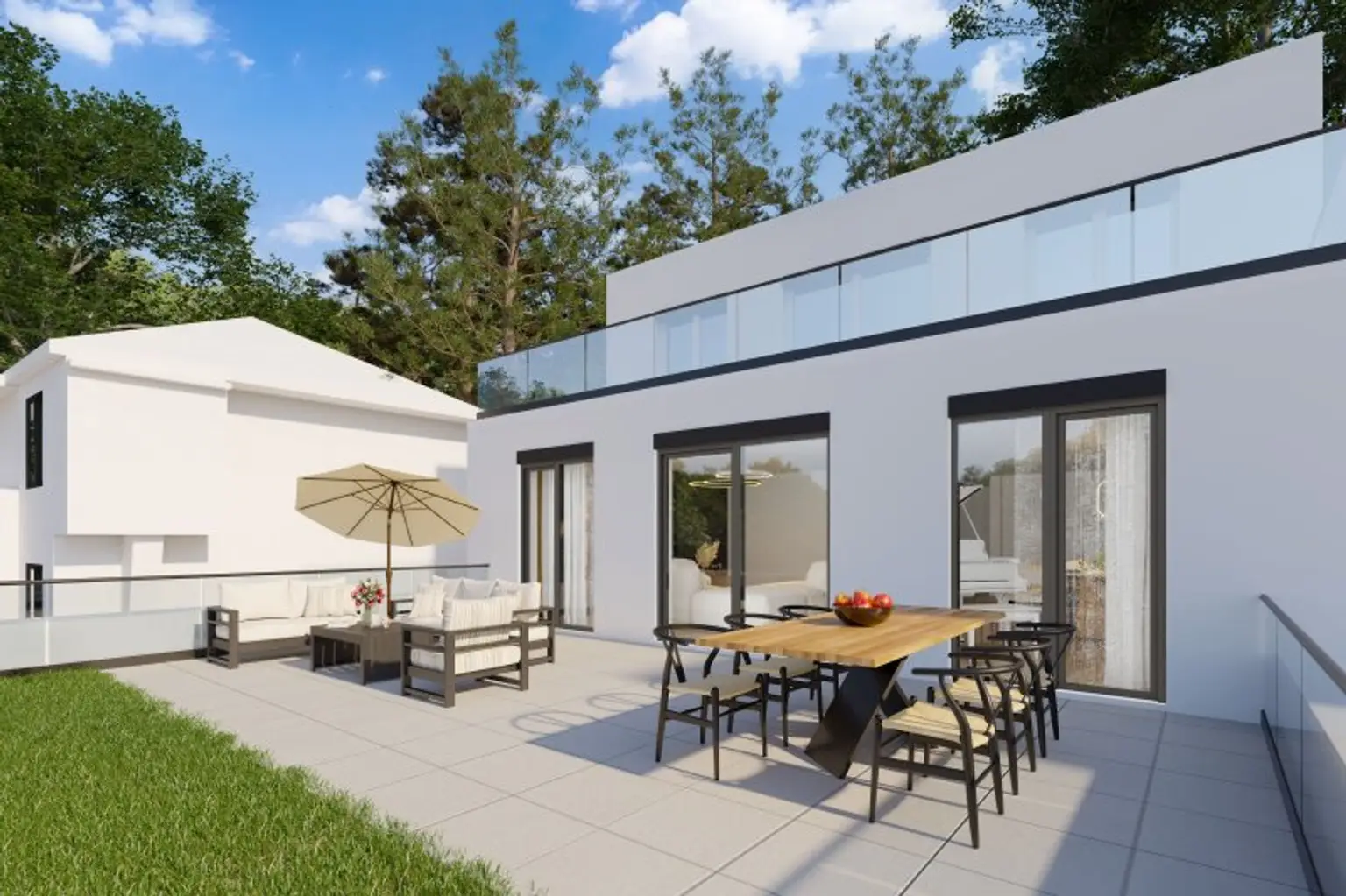 Hill Side – One Nine Six - Top 3 "Großzügige Maisonette  mit Garten, Dachterrasse  & Weitblick"