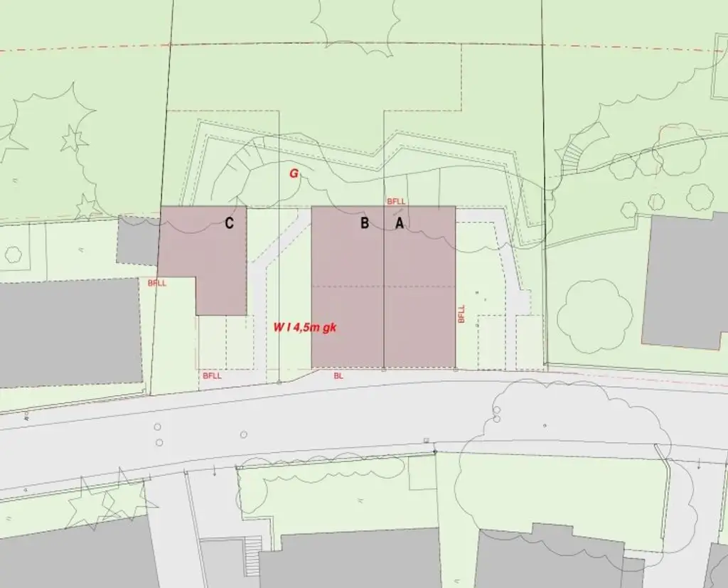 baugenehmigtes Wohnbauprojekt für 5 Familienhäuser in außergewöhnlicher Villen-Waldrandlage! Rundum - Natur pur!