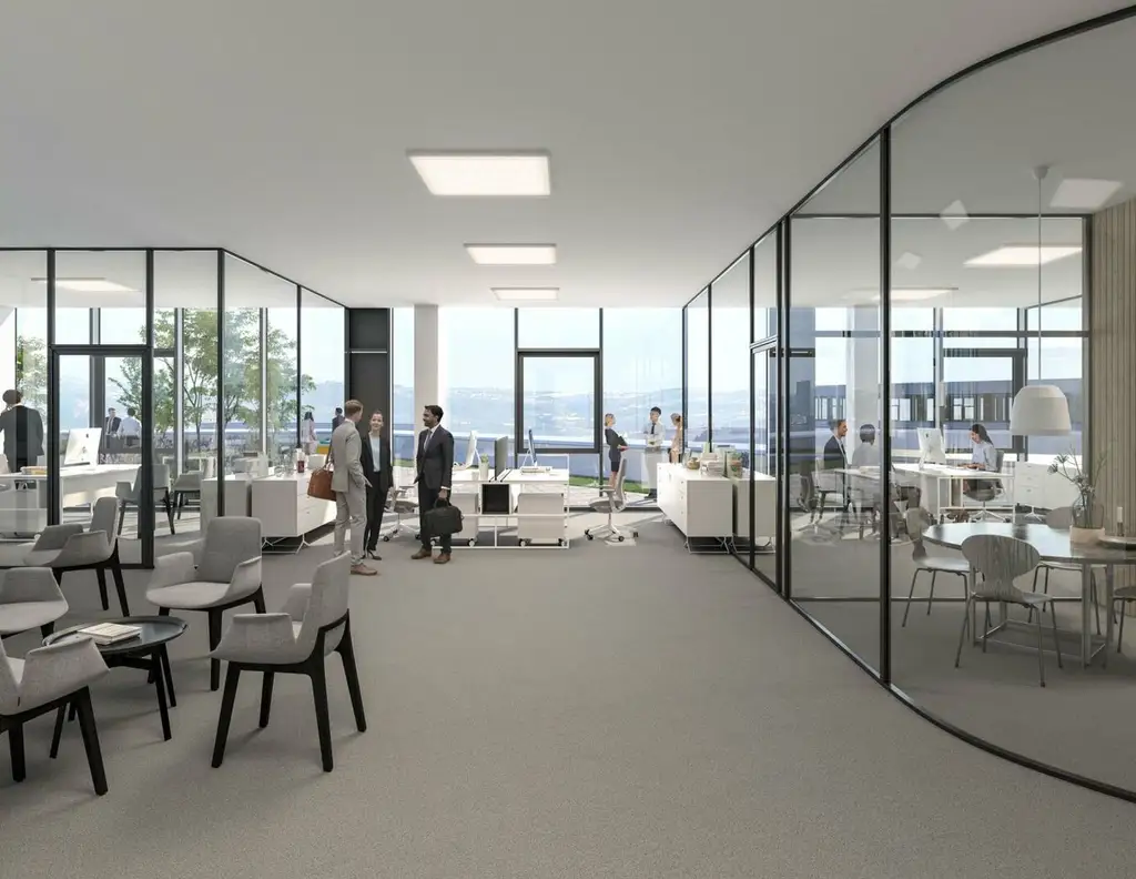 Frei Büroflächen am Campus "TECHBASE LINZ" gesamt (Flächen ab 400m² verfügbar)
