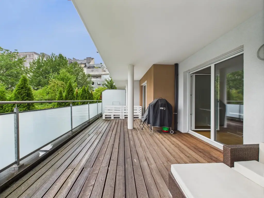 LINZ (FROSCHBERG):  TOP-MIETWOHNUNG (4 Zimmer) ca. 98,57 m² WFL. - XL Terrasse/Loggia ca. 33,41m²