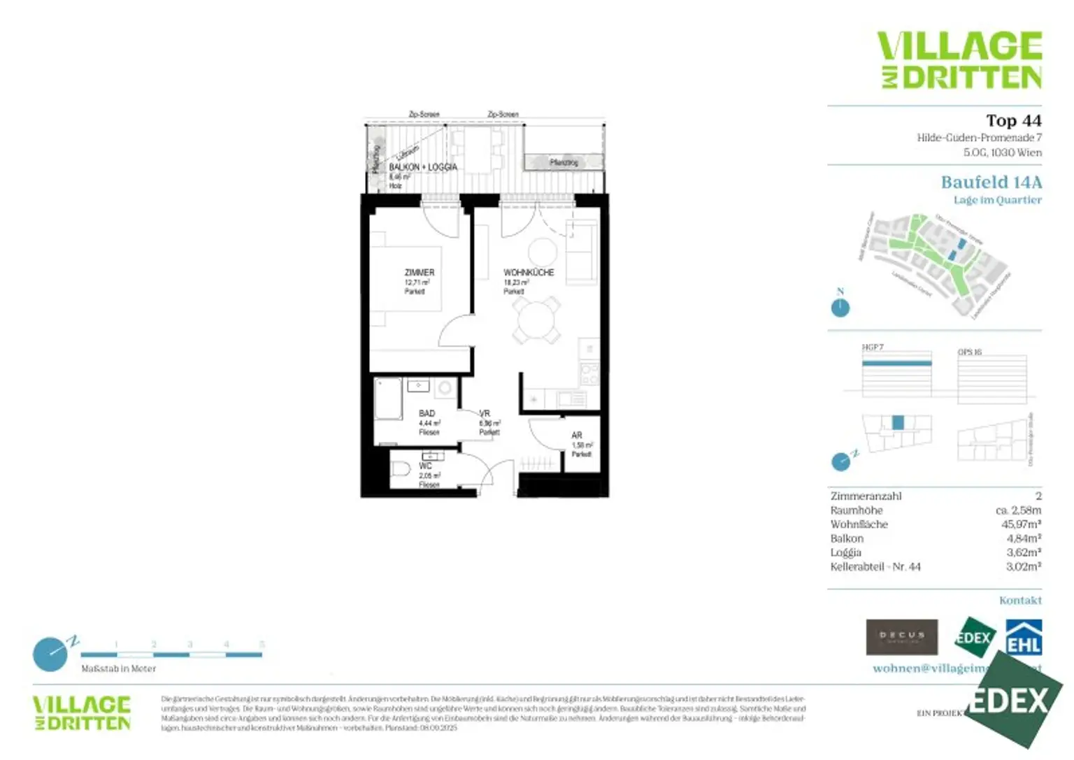 VILLAGE IM DRITTEN | BAUFELD 14A | 5-ZIMMER GARTENWOHNUNG