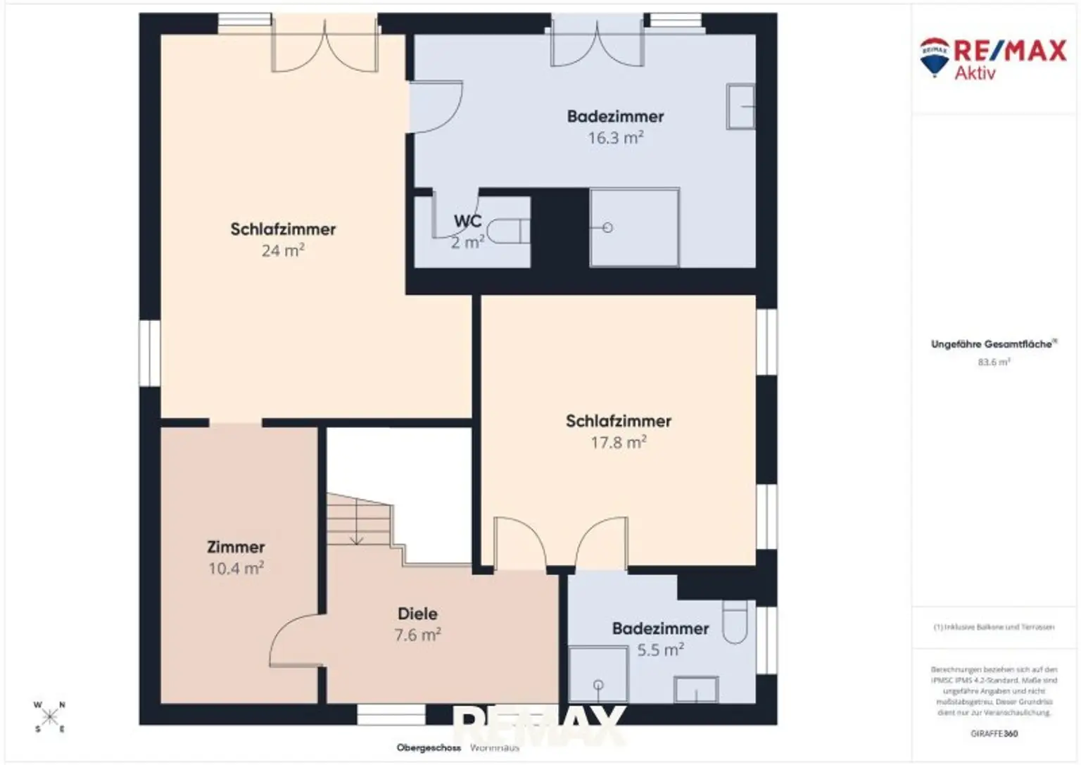 Plan Obergeschoss